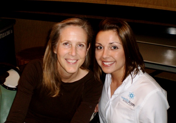 Mary Roach and I brainstorming.